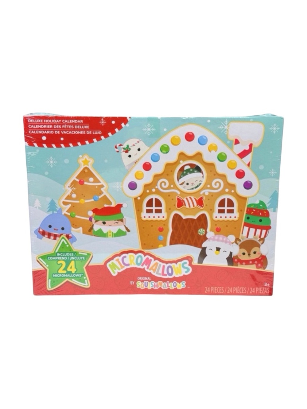 Squishmallows x Micromallows 2025 Holiday Advent Calendar Plush - 24 Pack